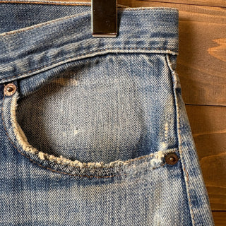 1970s Levi's 501 "66 Single" Damaged Denim Pant