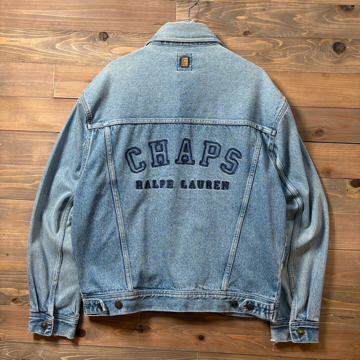 1990s CHAPS "Back Embroidery" 2nd Type Denim Jacket
