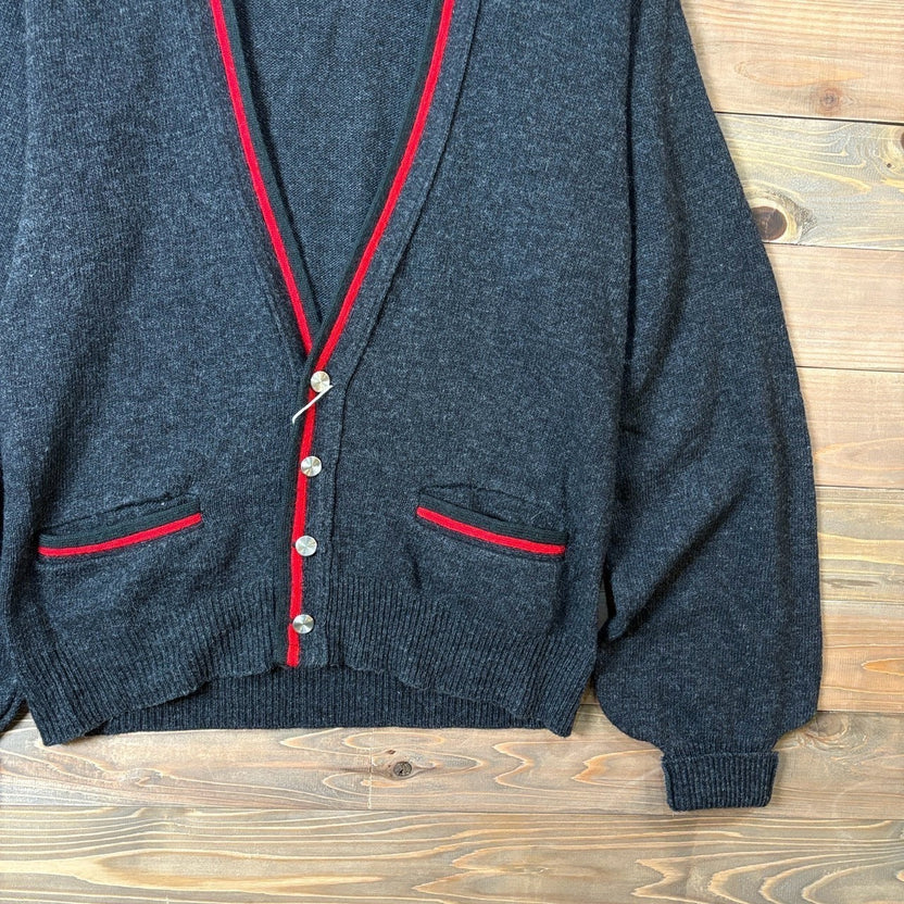 1960s McGREGOR "Piping" Wool Cardigan