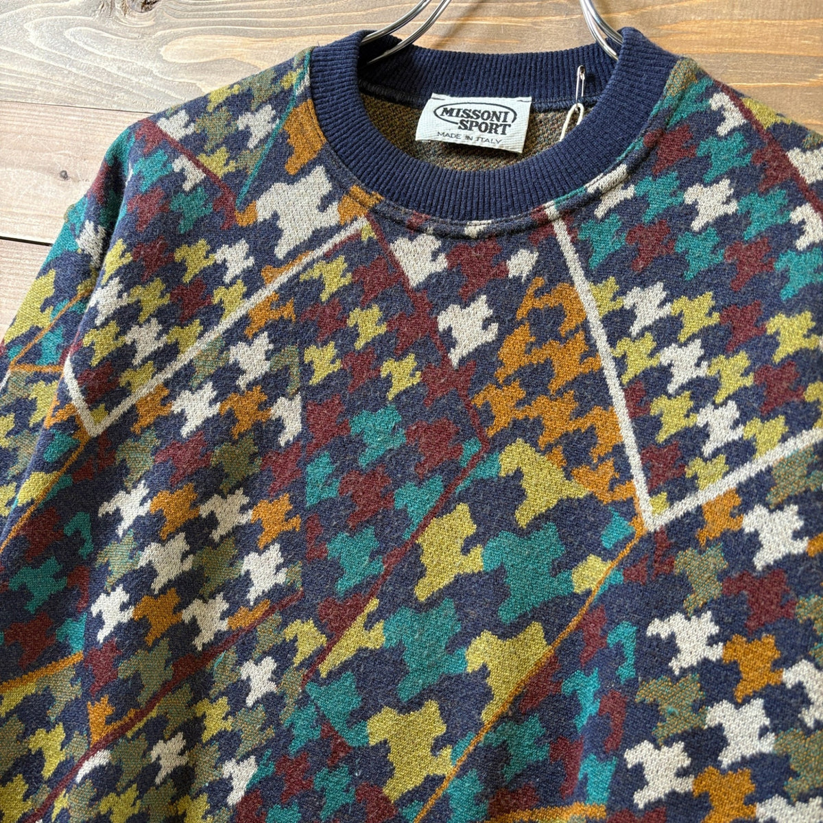 OLD Missoni Sport "Hound's-tooth Pattern" Knit