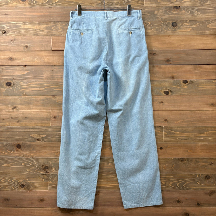 1980s Polo Ralph Lauren "Chambray" 2 Tuck Pant