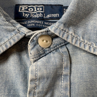 1990s~2000s Polo Ralph Lauren "Gachapoke" Vintage Dungaree Workshirt