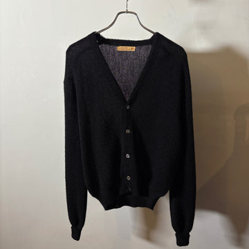 1960s LEMMERMAYER "BLACK" Alpaca Cardigan