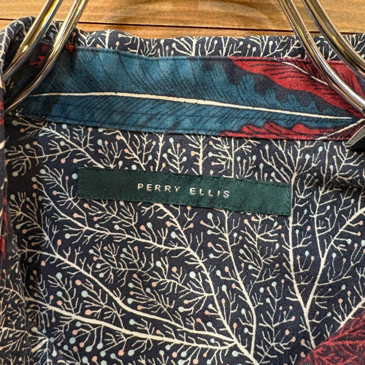 PERRY ELLIS All-over Pattern S/S Shirt