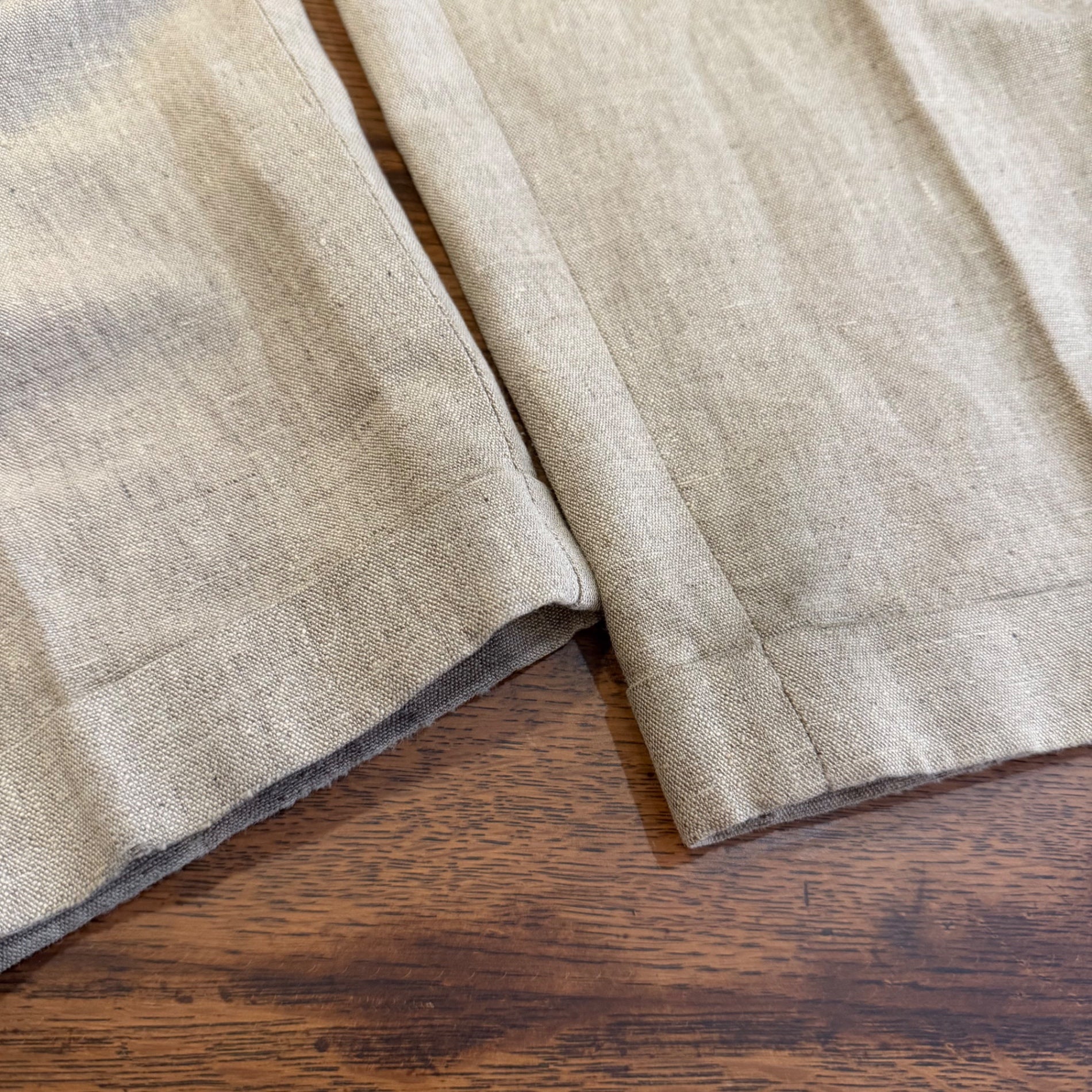 1990s J. RIGGINGS "Linen×Cotton" 2 Tuck Slacks