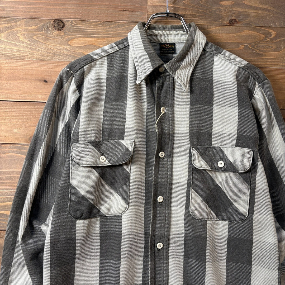 1970s Big Yank "Black × White" Flannel Shirt