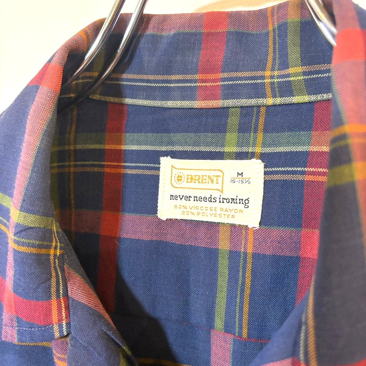 1970s BRENT ”Rayon" Open Collar Shirt