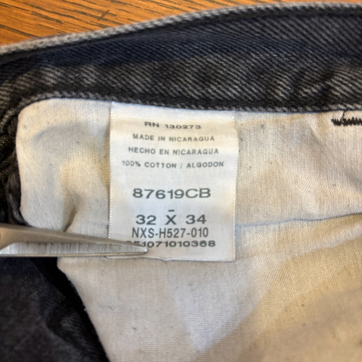 Wrangler Rustler Black Denim Pants