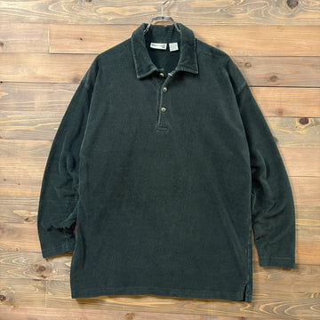 1990s~2000s Fieldmaster L/S Velour Polo Shirt