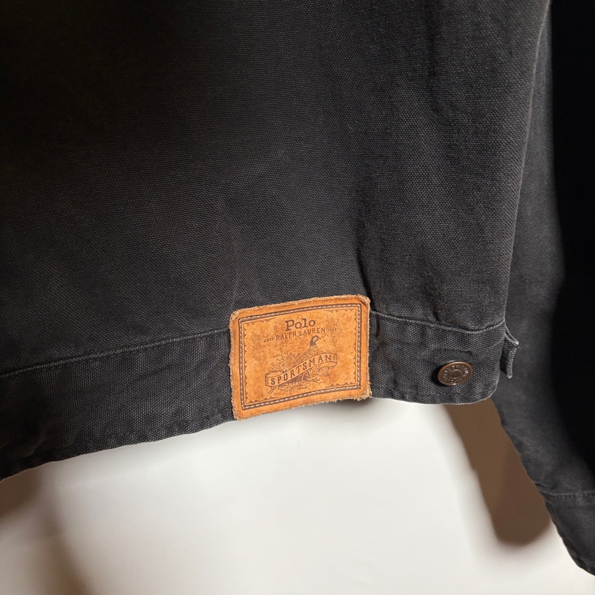 1980s Polo Ralph Lauren "BLACK" Duck Trucker Jacket