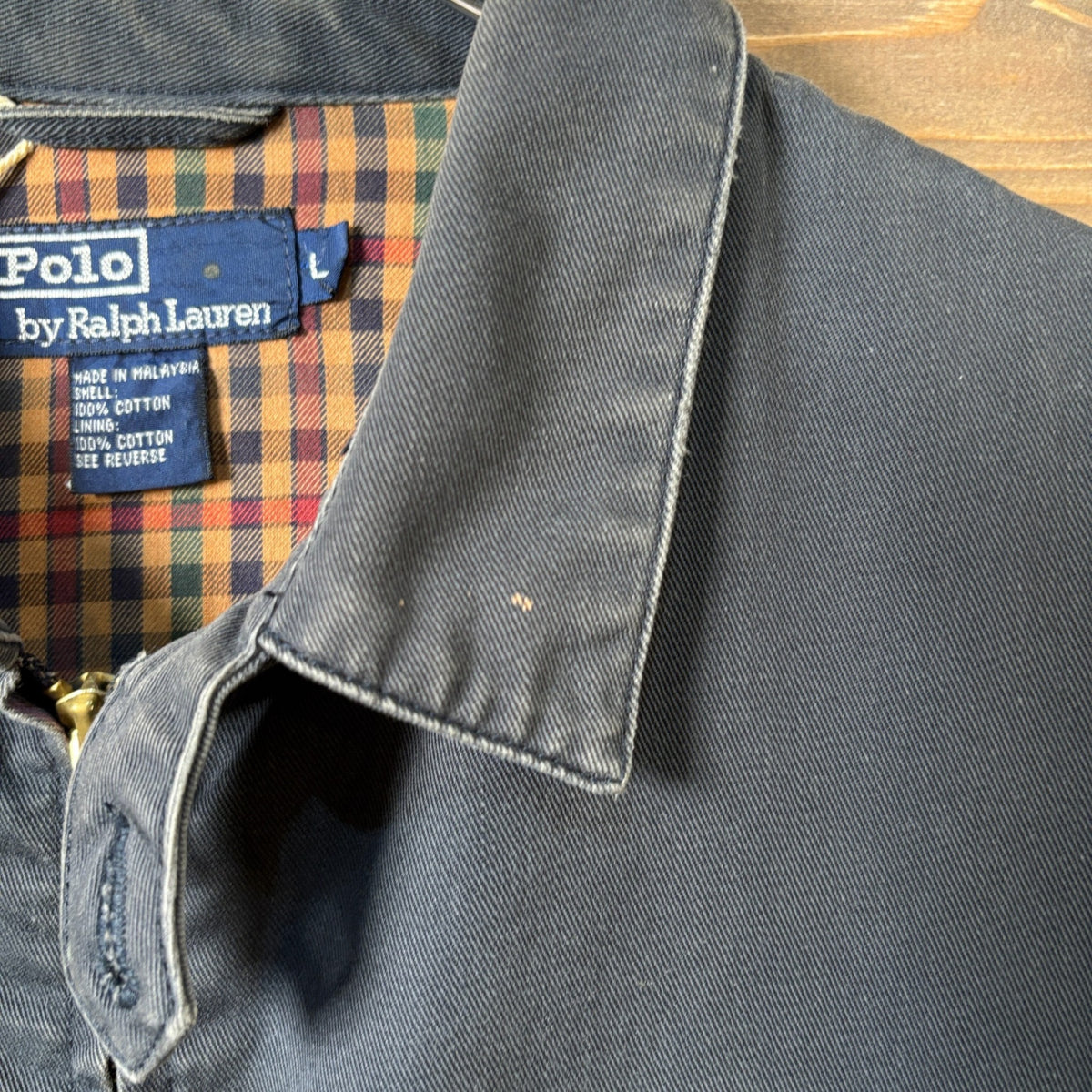 1990s Polo Ralph Lauren "Plaid Lining" Drizzler Jacket