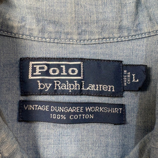 1990s~2000s Polo Ralph Lauren "Gachapoke" Vintage Dungaree Workshirt
