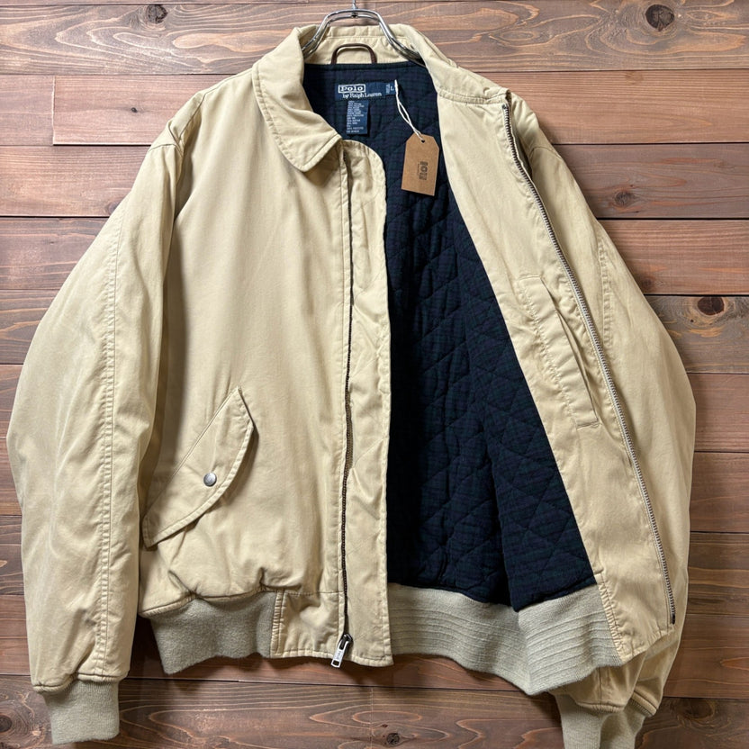 1990s Polo Ralph Lauren "Plaid Lining" Bomber Jacket