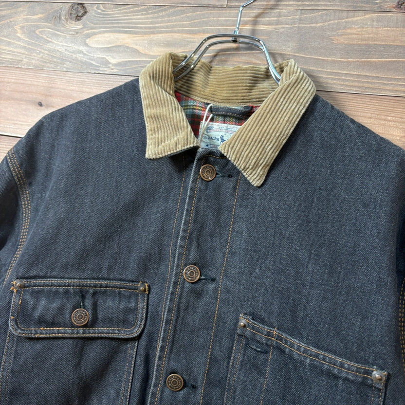 1980s Polo Ralph Lauren "BLACK" Denim Jacket