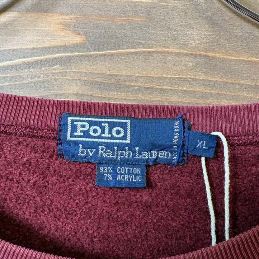 1990s Polo Ralph Lauren "Burgundy" Sweat Shirt