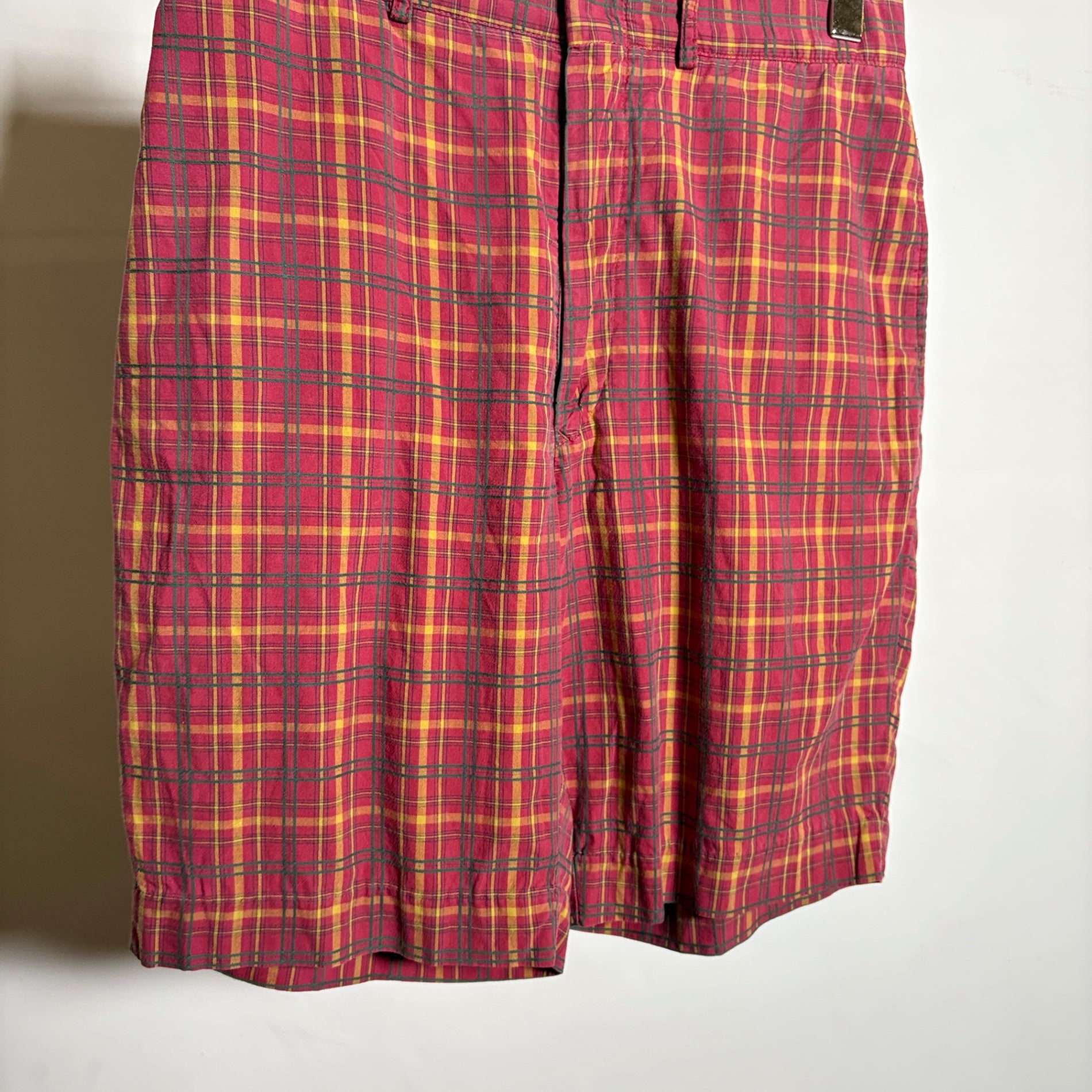 1990s RRL "Buckle Back" Plaid Short Pant