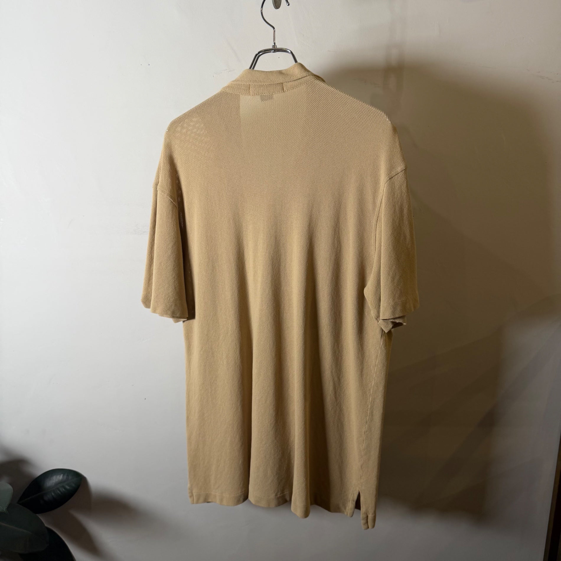 1990s Polo Ralph Lauren "Cotton Mesh" Open Collar Shirt