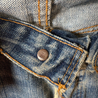 1970s Levi's 501 "66 Single" Damaged Denim Pant