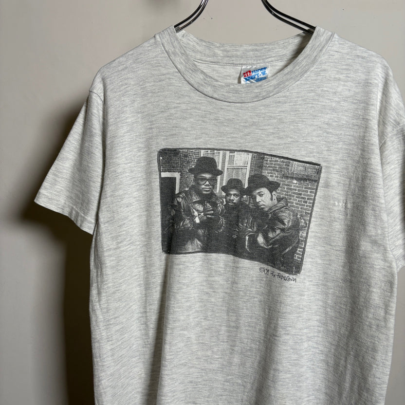 1990s Hanes "RUN DMC" FUCK YOU HEROES Promotion T-Shirt