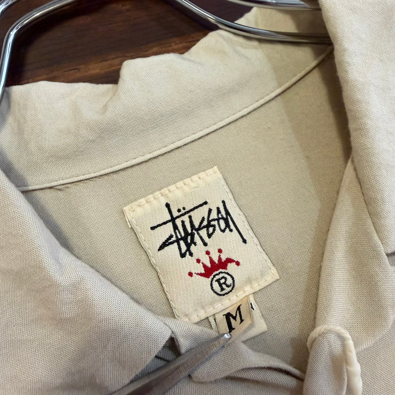 1990s STUSSY Rayon Short Sleeve Open Collar Shirt