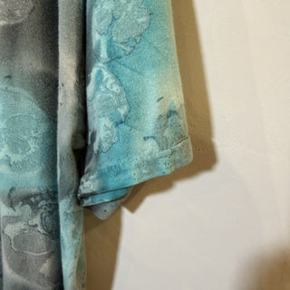1990s "WEED SKULL" Smily Face Tie-Dye T-Shirt