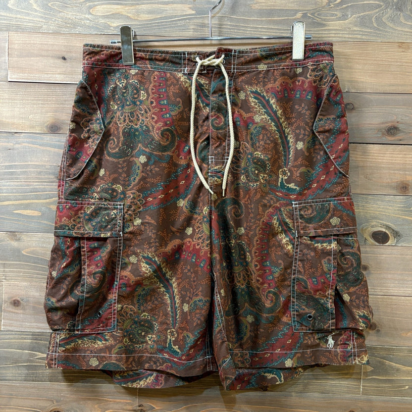 2000s Polo Ralph Lauren "Paisley" Swim Cargo Shorts