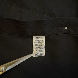 2000s Polo Ralph Lauren "BLACK" Silk Cotton B/D Shirt