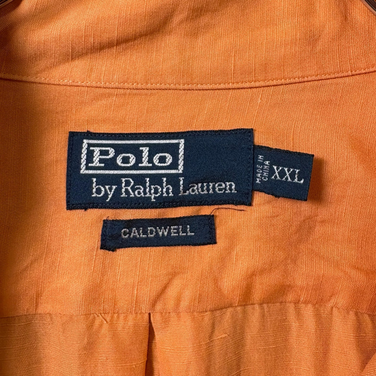 2000s Polo Ralph Lauren "Silk × Linen" Open Collar Shirt