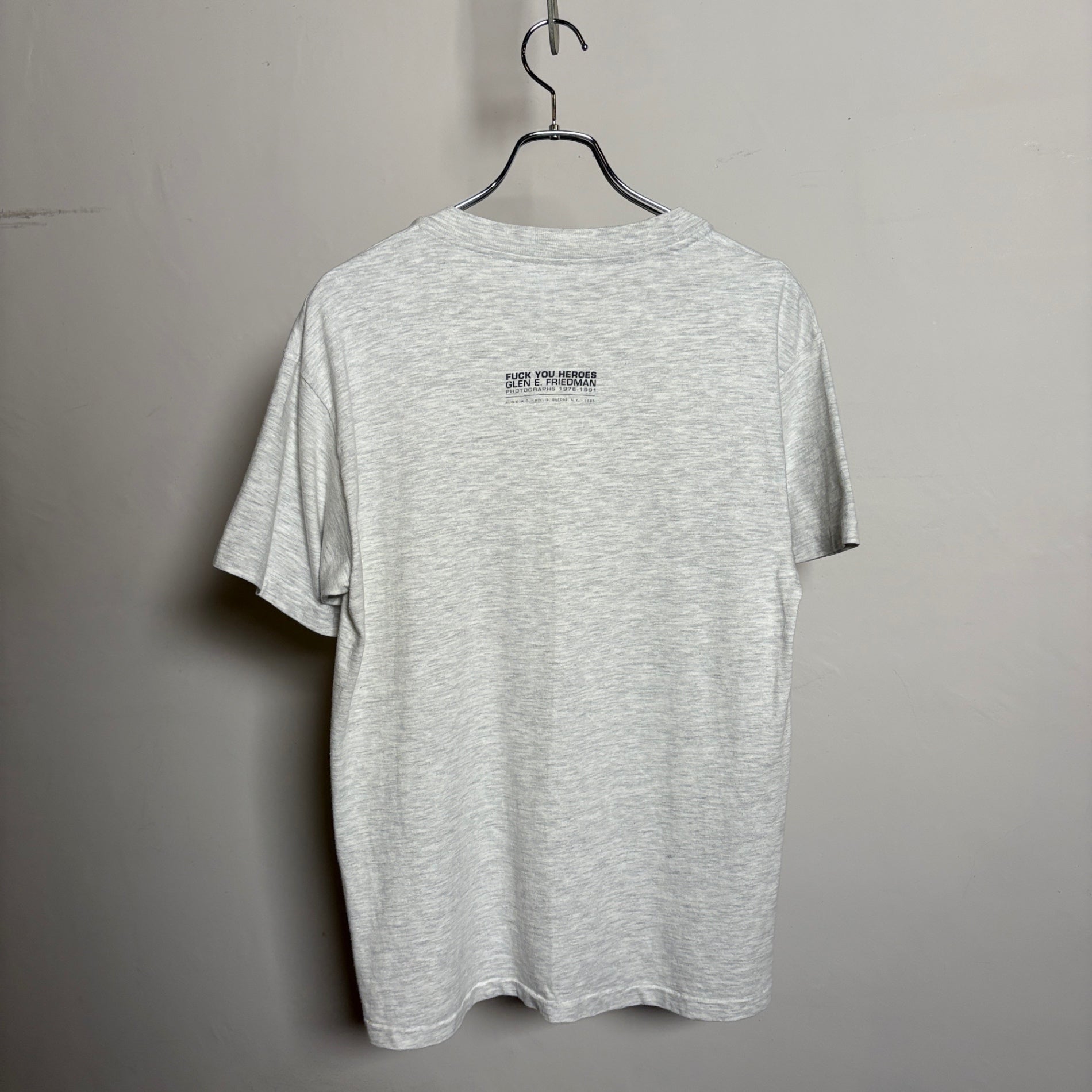 1990s Hanes "RUN DMC" FUCK YOU HEROES Promotion T-Shirt