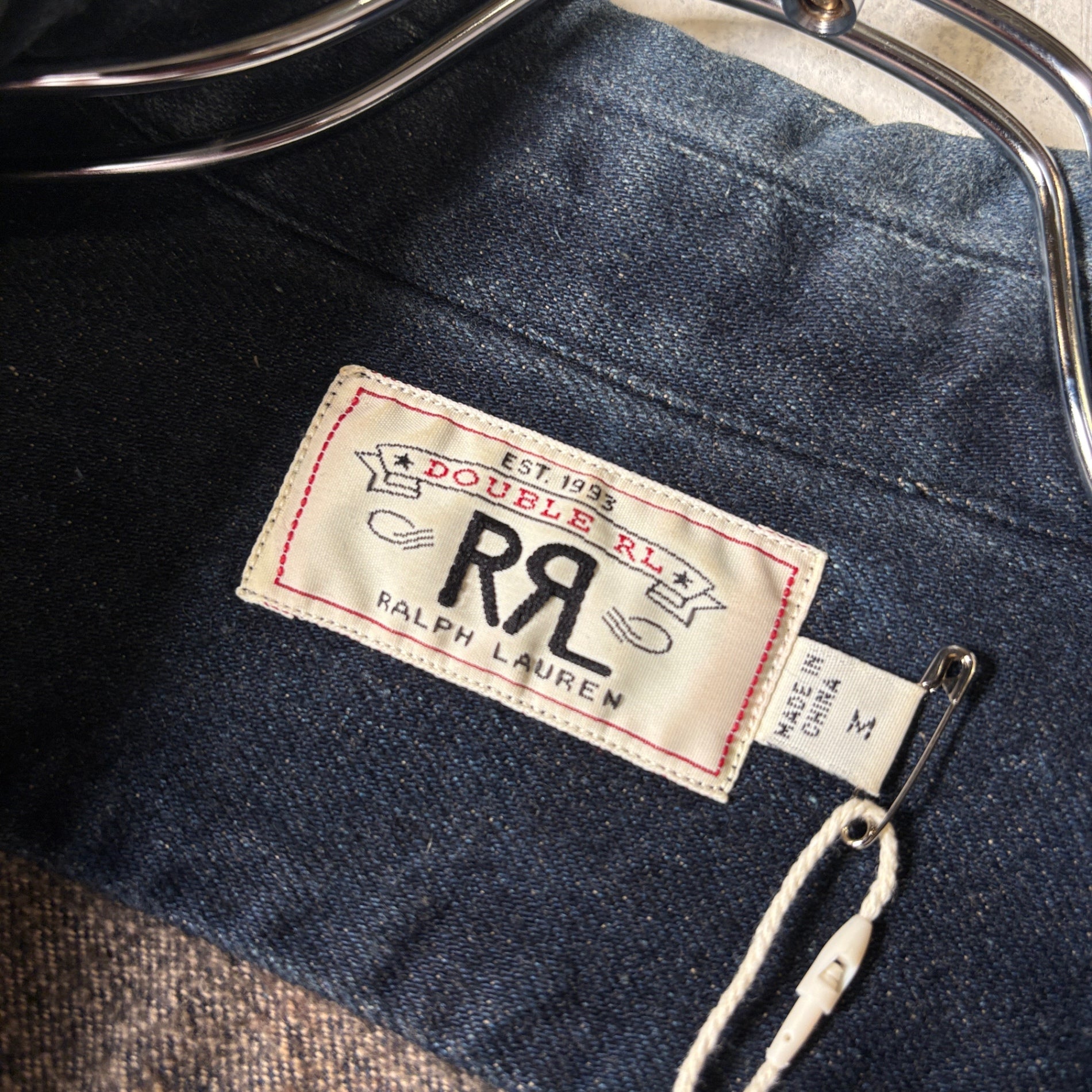 2000s RRL "ガチャポケ" Denim Pullover Shirt