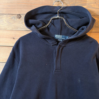 1990s Polo Ralph Lauren "Henry Neck" Rib Knit Hoodie