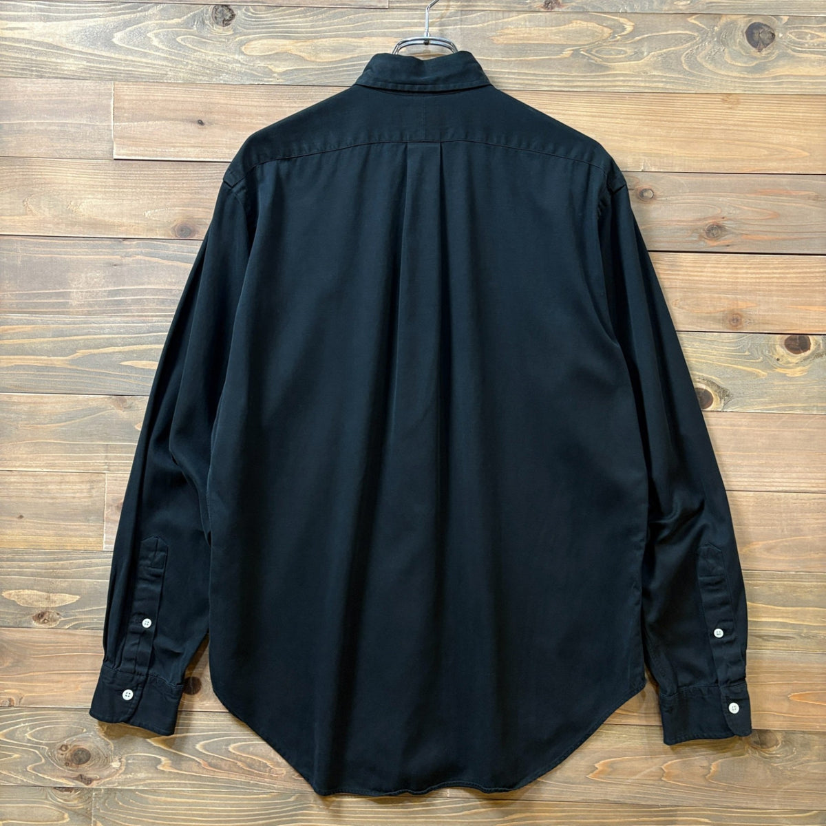 2000s Polo Ralph Lauren "BLACK" Silk Cotton B/D Shirt