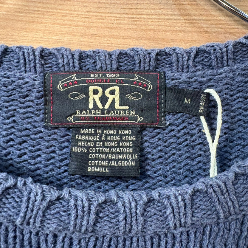 1990s RRL "Wide Border" Cotton Knit Sweater