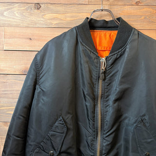 1990s Alpha Industries "Black" MA-1 Flight Jacket