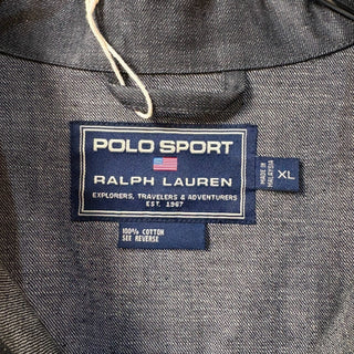 1990s Polo Sport "Black" Processed Denim Jacket