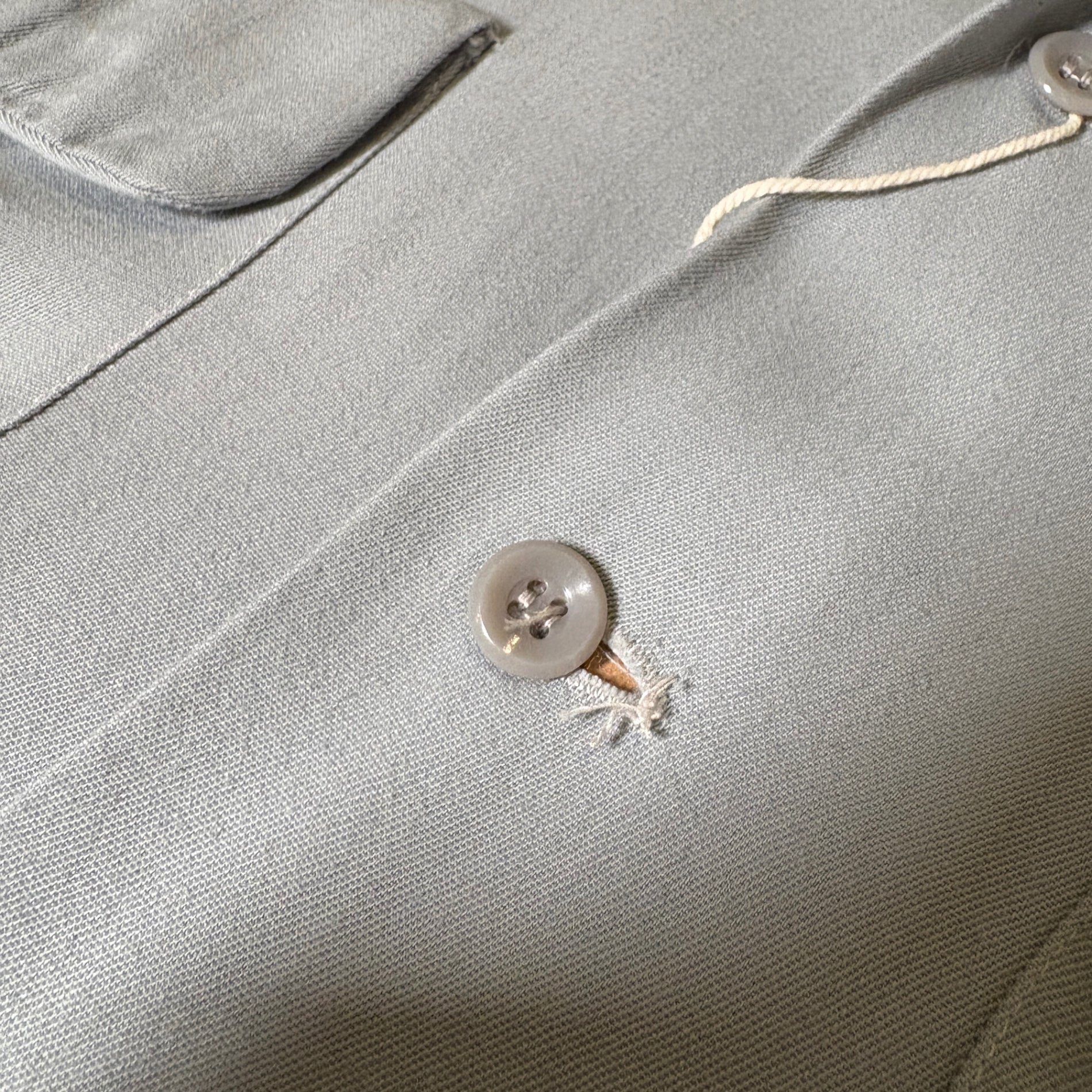 1940s TOWNCRAFT "SAX" Rayon Gabardine Shirt