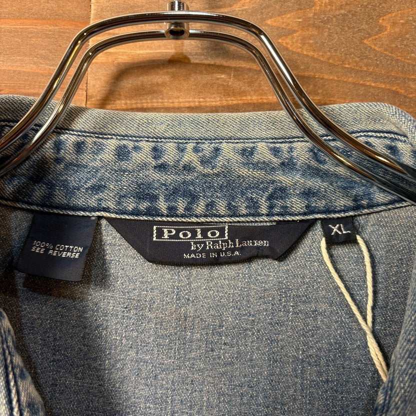 1980s Polo Ralph Lauren "Made in USA" Denim Swing Top