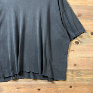 1990s Oneita Cut-Off Black T-Shirt Made in USA
