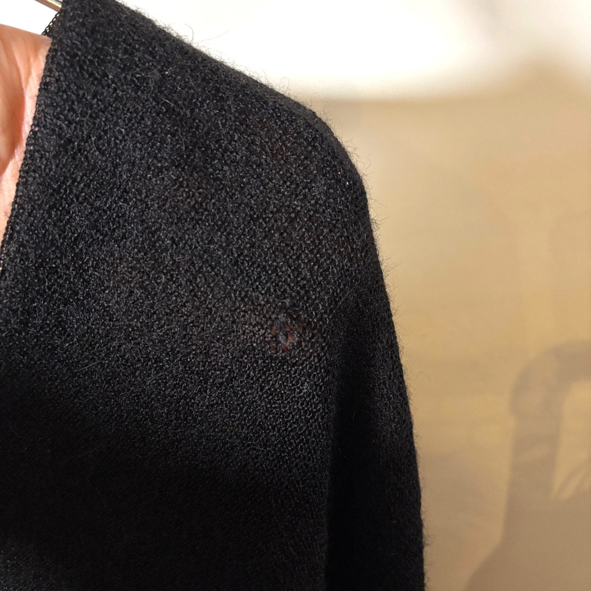 1960s LEMMERMAYER "BLACK" Alpaca Cardigan