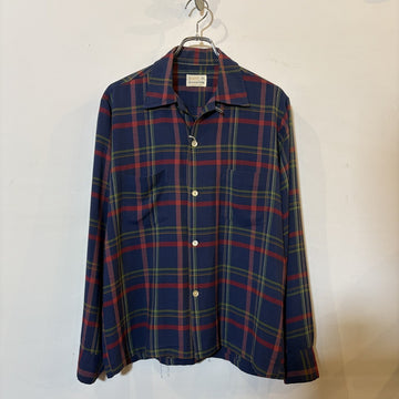 1970s BRENT ”Rayon" Open Collar Shirt