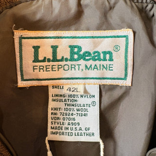 1980s L.L. Bean ”A-2 Type” Leather Jacket