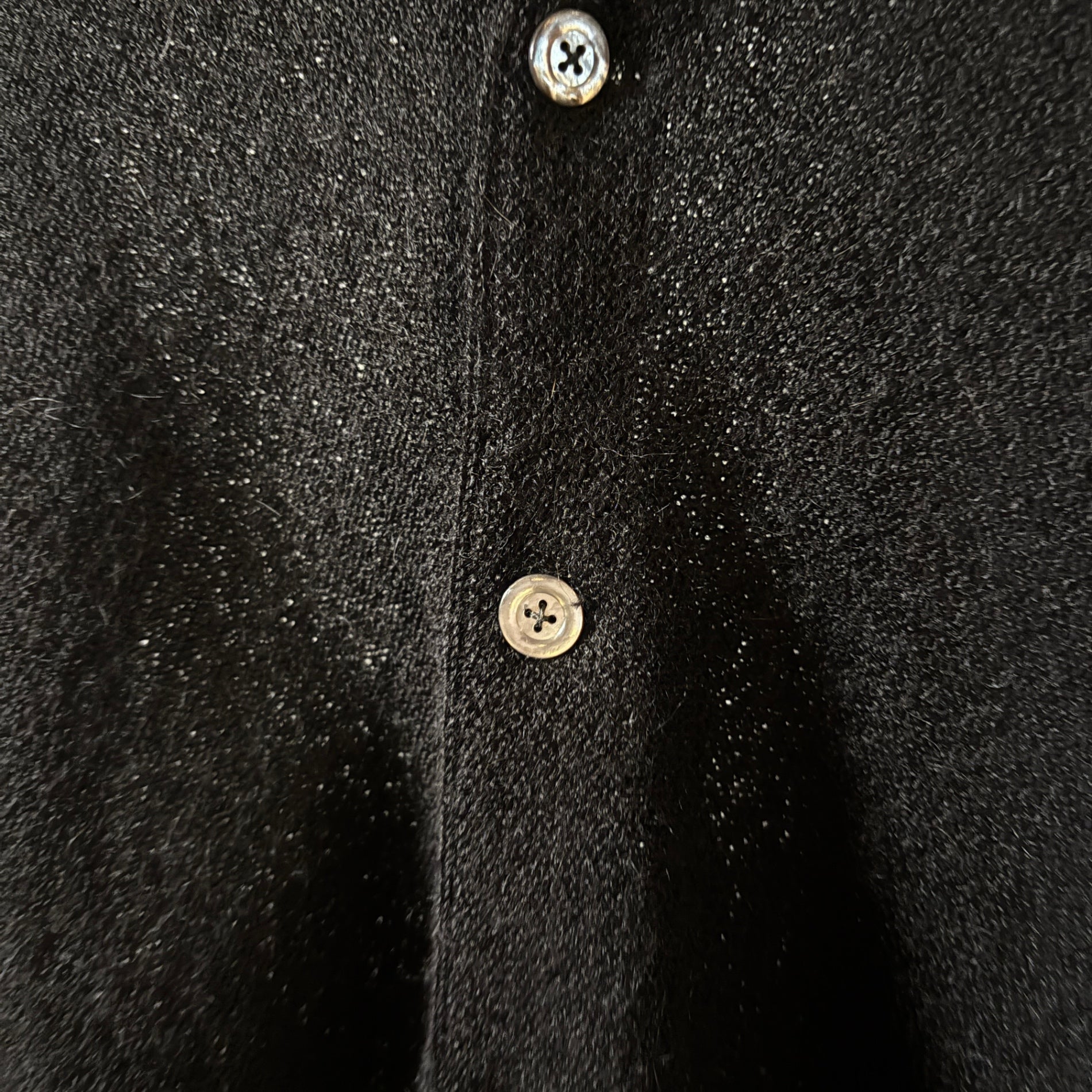 1960s LEMMERMAYER "BLACK" Alpaca Cardigan