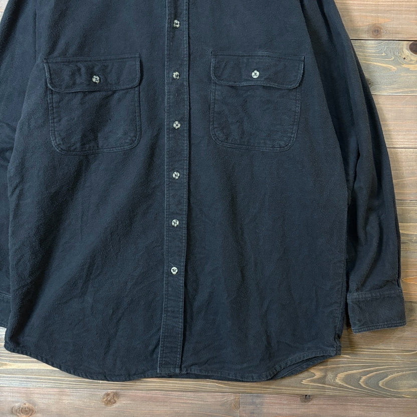 1980s Five Brother ”Black” Chamois Cloth Shirt