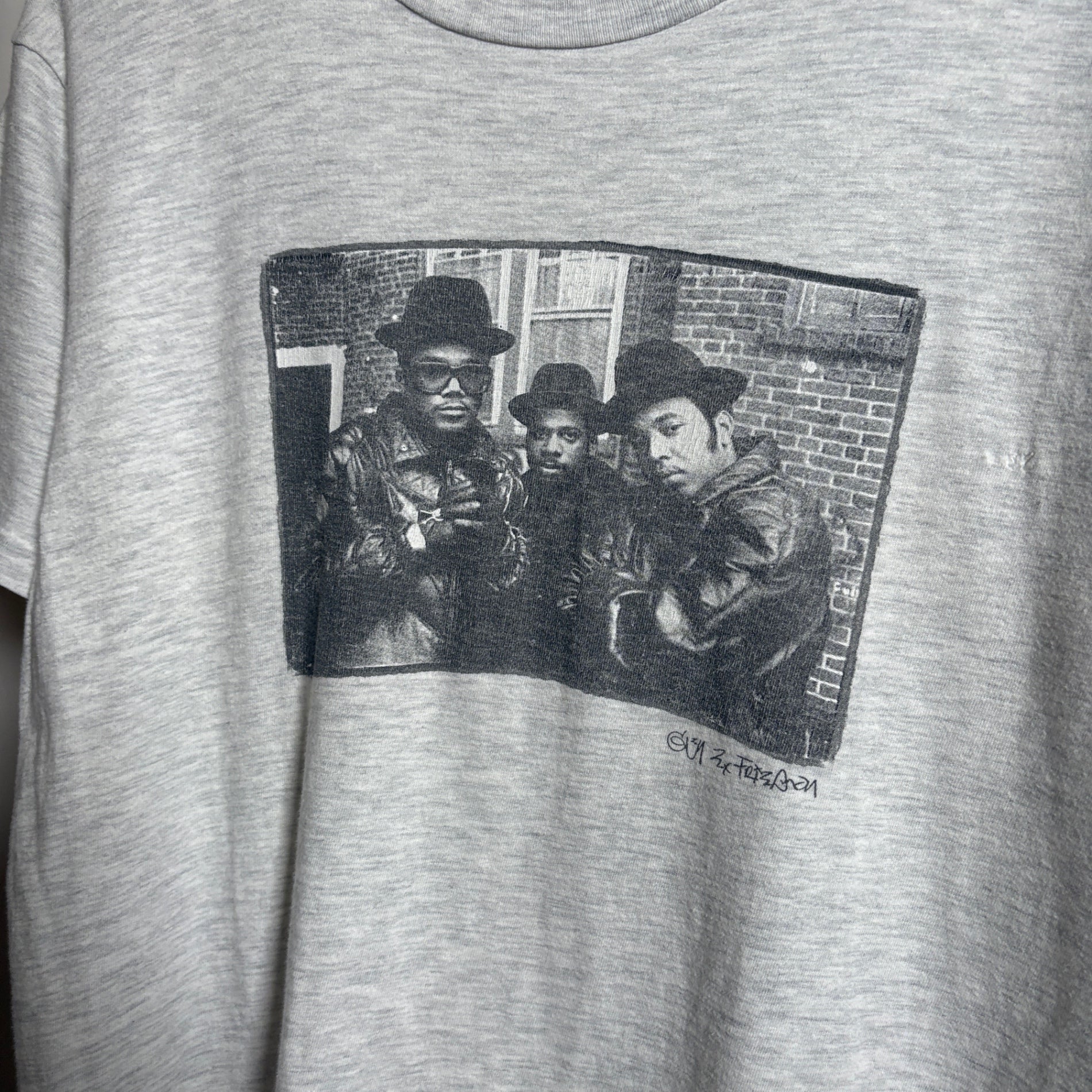 1990s Hanes "RUN DMC" FUCK YOU HEROES Promotion T-Shirt