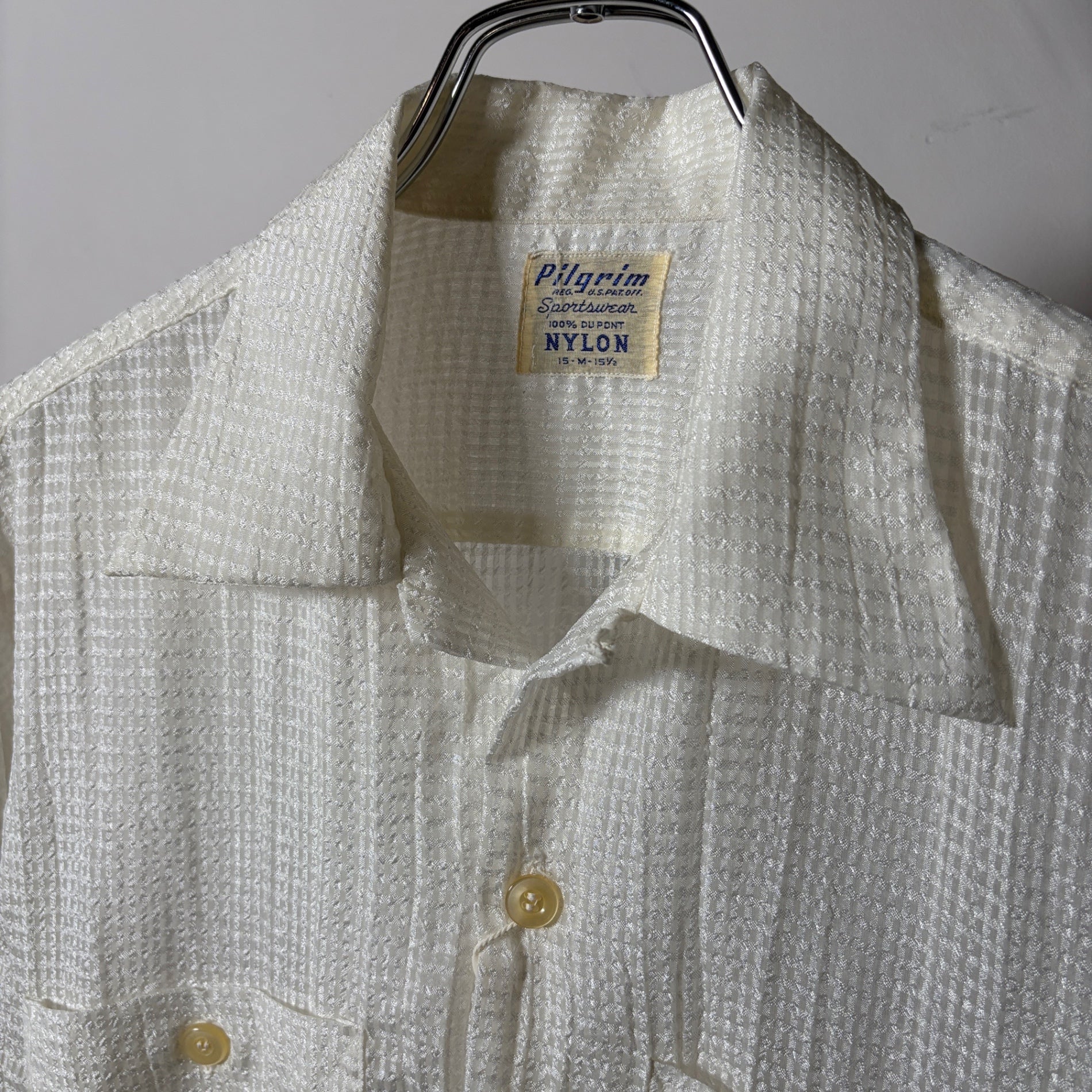 1950s PILGRIM "NYLON" Sheer Shirt