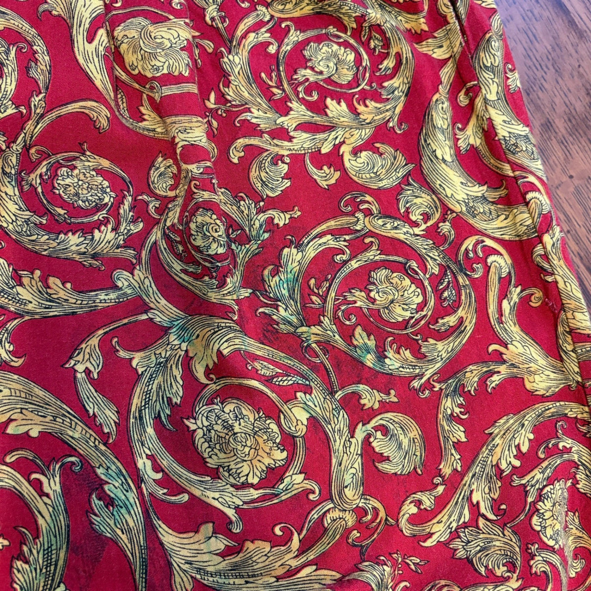 1980s~1990s NATALIE "RAYON" Arabesque Pattern Easy Pant