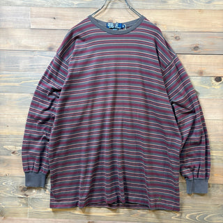 1990s Ralph Lauren "Made in USA" Stripe L/S T-Shirt
