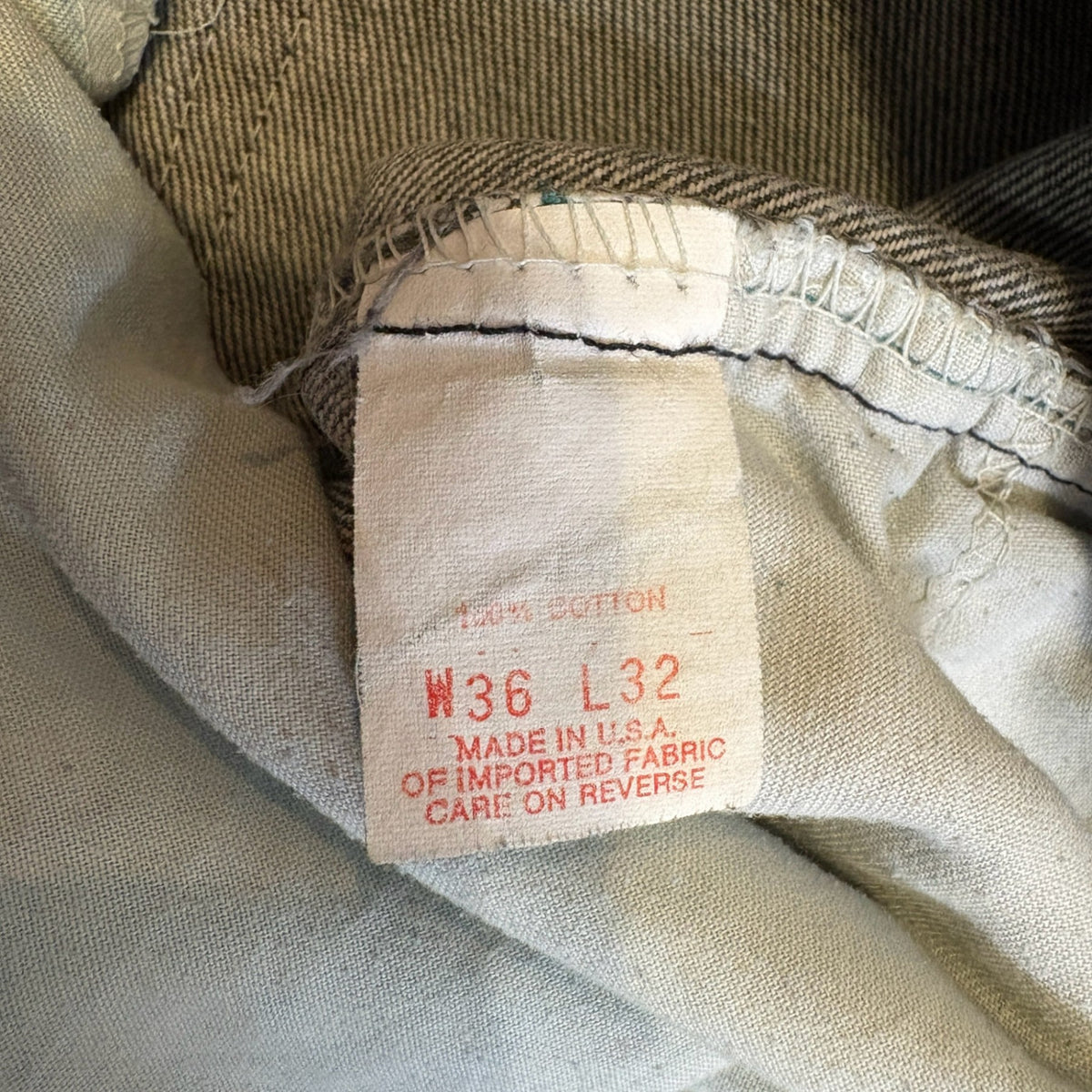 1990s Britannia Black Made in USA Chemical Wash Denim Pants