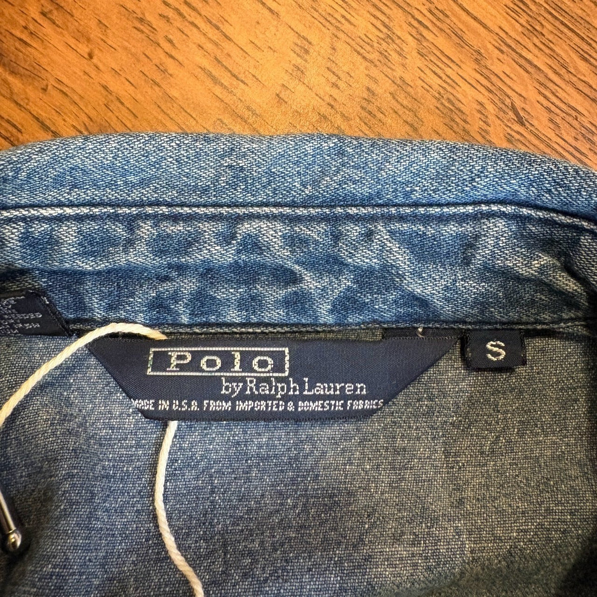1980s Polo Ralph Lauren "No Pony" Denim Drizzler Jacket