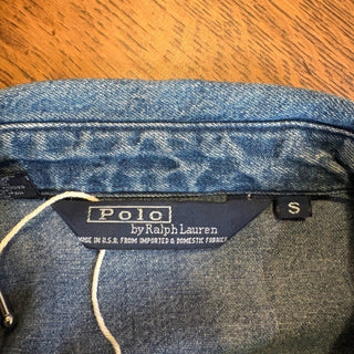 1980s Polo Ralph Lauren "No Pony" Denim Drizzler Jacket